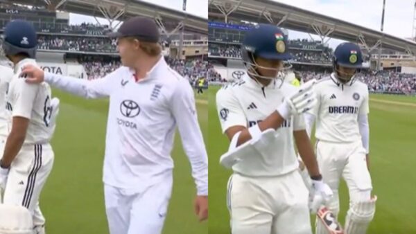 yashasvi jaiswal vs ollie pope lunch break the oval eng vs ind 5th test