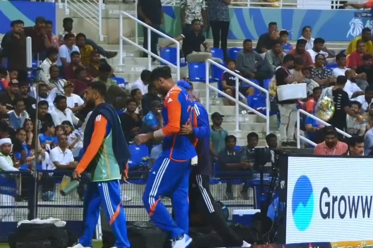 Axar Patel Walks Off The Field After Head Hits The Ground Following Dropped Catch During Oman Match in Asia Cup 2025
