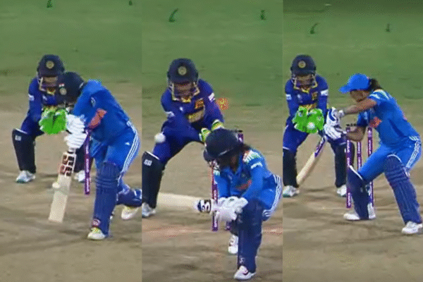 Horror Start By India In Women's World Cup 2025! Harmanpreet Kaur, Harleen Deol, Jemimah Rodrigues Dismissed In Same Over In IND-W vs SL-W [WATCH]