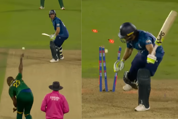 Lungi Ngidi Outfoxes Jos Buttler With Clever Slower Ball in ENG vs SA 2nd ODI [WATCH]