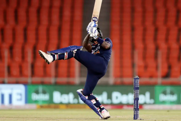 Suryakumar Yadav debut first-ball six Adil Rashid India vs England T20Is 2021