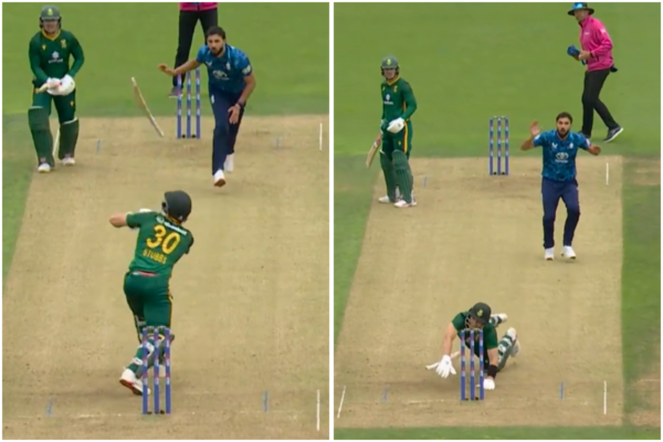 Tristan Stubbs Nearly Gets Hit Wicket After Bat Flies Off Hand In Dramatic Moment During ENG vs SA ODI [WATCH]