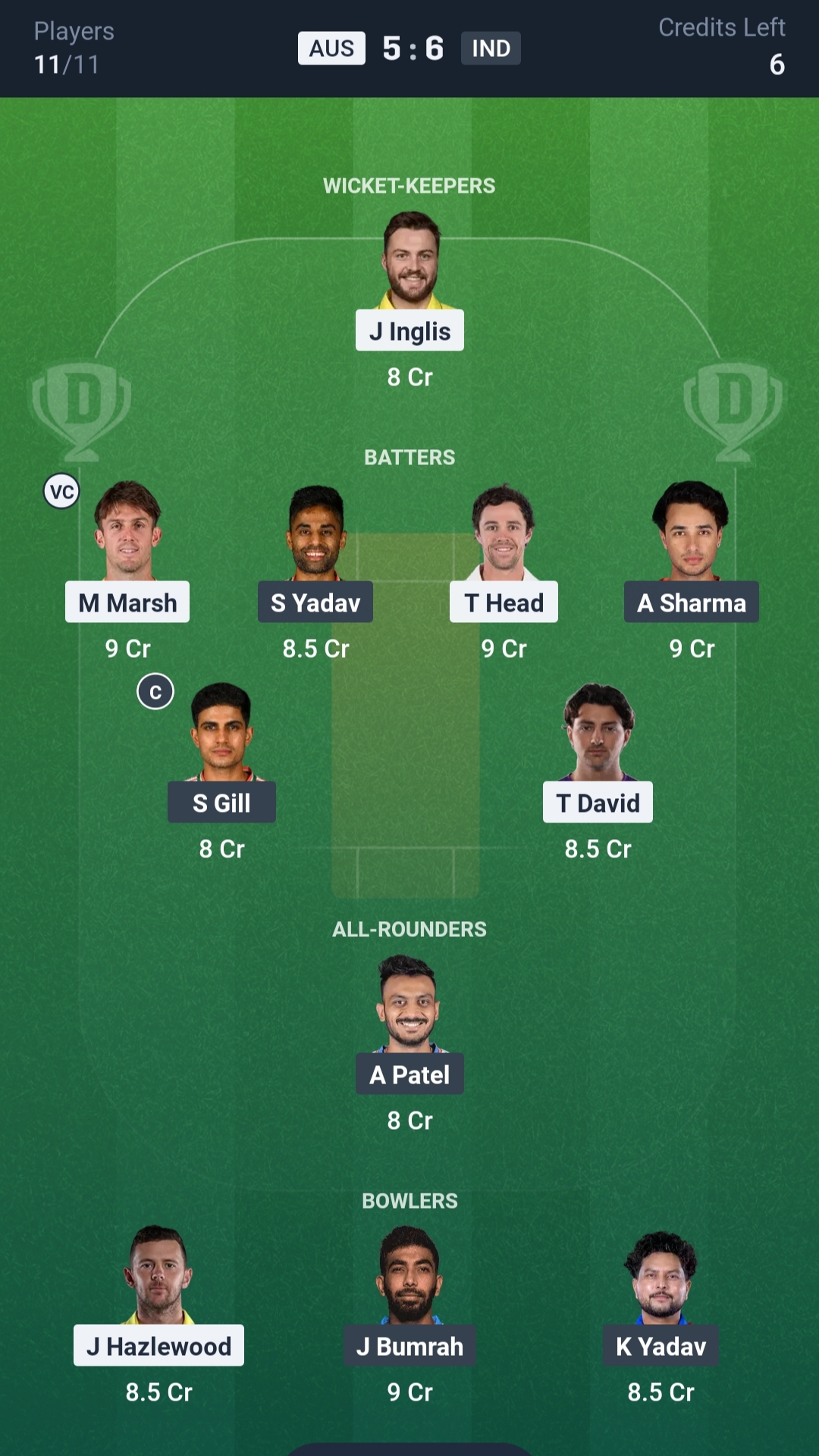 AUS vs IND Dream11 Prediction Today 2nd T20I Playing XI