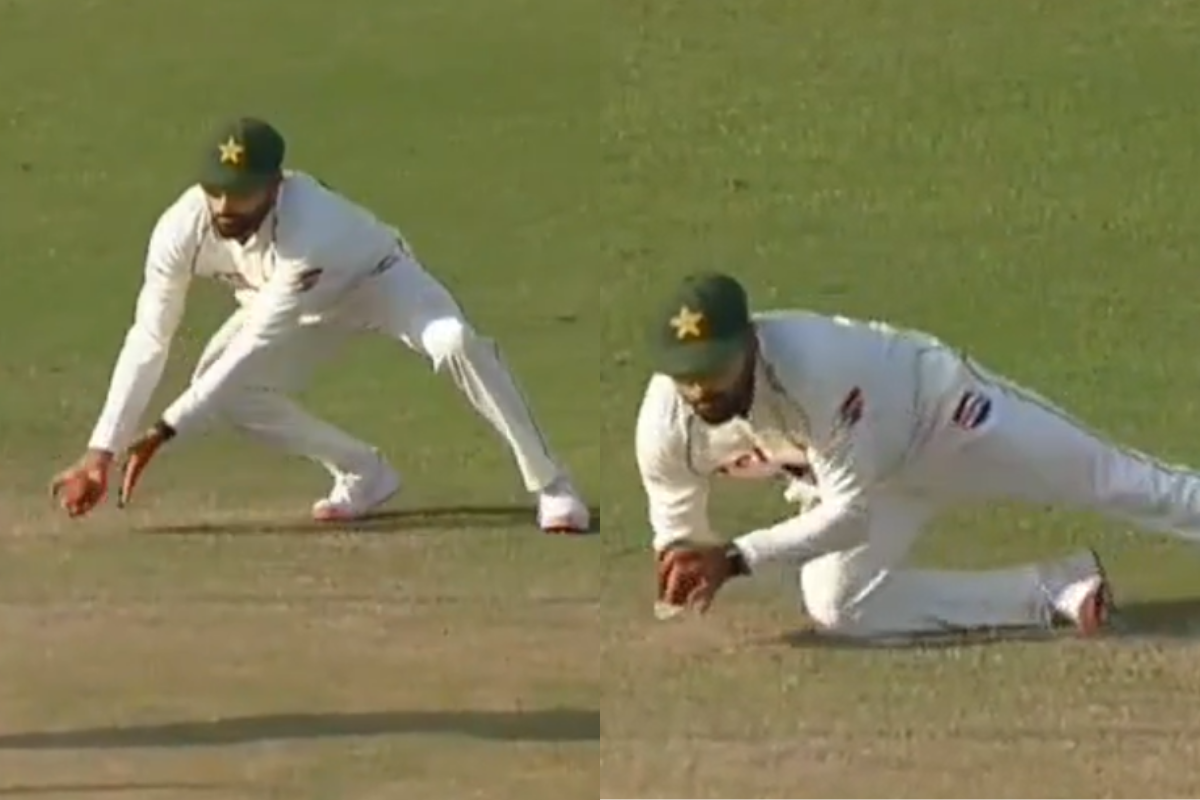 Babar Azam Takes Stunning Low Catch at Slip To Dismiss Ryan Rickelton in PAK vs SA 1st Test