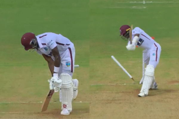 Jasprit Bumrah Strikes Twice with Perfect Yorkers, Castles Justin Greaves and Johann Layne in IND vs WI 1st Test