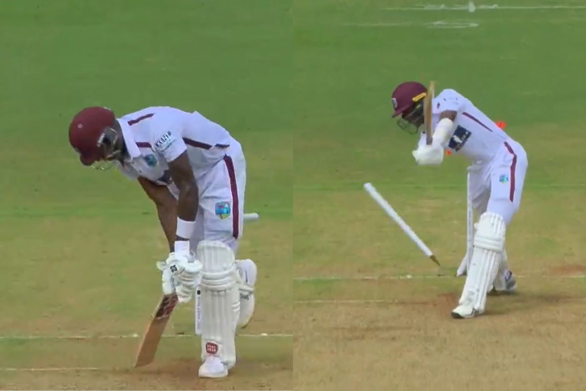 Jasprit Bumrah Strikes Twice with Perfect Yorkers, Castles Justin Greaves and Johann Layne in IND vs WI 1st Test