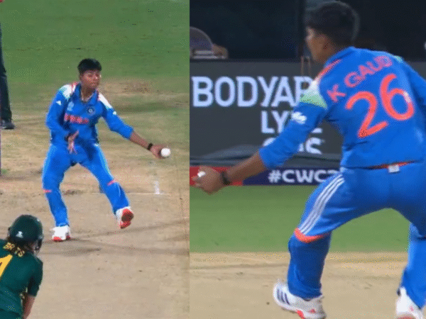 Kranti Goud Grabs Stunning Return Catch To Dismiss In-form Tazmin Brits In INDW vs SAW Women's World Cup 2025 [WATCH]