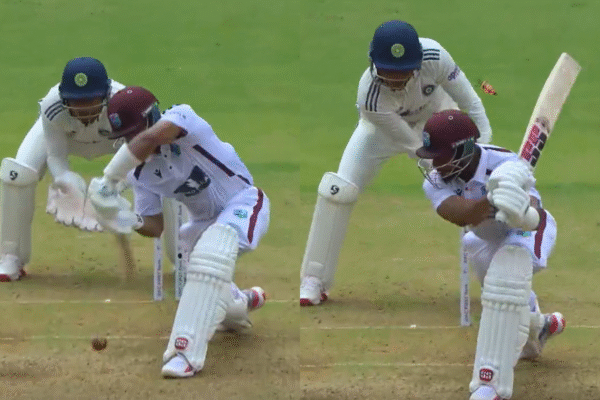 Kuldeep Yadav Cleans Up Shai Hope With a Brilliant Delivery in IND vs WI 1st Test [WATCH]