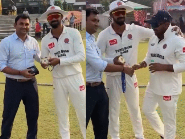 Ruturaj Gaikwad Shares Player of the Match Award With Prithvi Shaw After His Double-century in Ranji Trophy 2025-26 [WATCH]