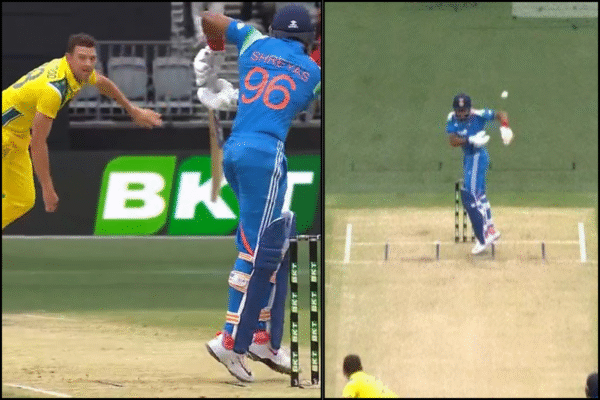 Shreyas Iyer Josh Hazlewood India Australia AUS vs IND 1st ODI