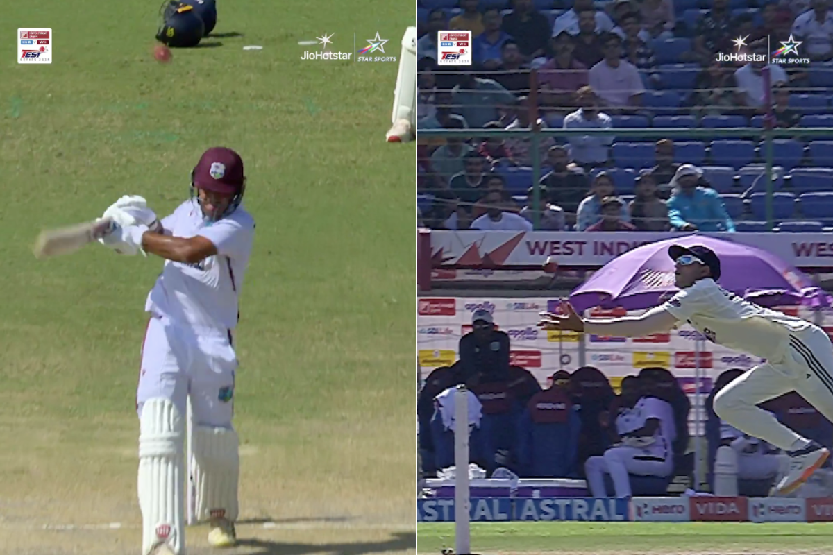 Shubman Gill Produces Captaincy Magic With Field Setting, Takes a Stunner To Outsmart West Indies Opener in IND vs WI 2nd Test [WATCH]