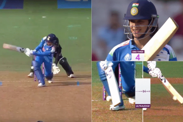 Smriti Mandhana Almost Gifts Wicket Away Before Being Saved by DRS in Must-Win Women’s World Cup 2025 Clash [WATCH]