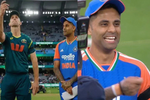 Suryakumar Yadav Loses Another Toss in AUS vs IND 2nd T20I, Hilariously Performs ‘Aarti’ Gesture Towards India Camp [WATCH]