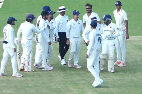 [WATCH] Prithvi Shaw Involved in Heated Exchange With Former Mumbai Teammates After 181 Knock in Warm-Up Game Before Ranji Trophy.