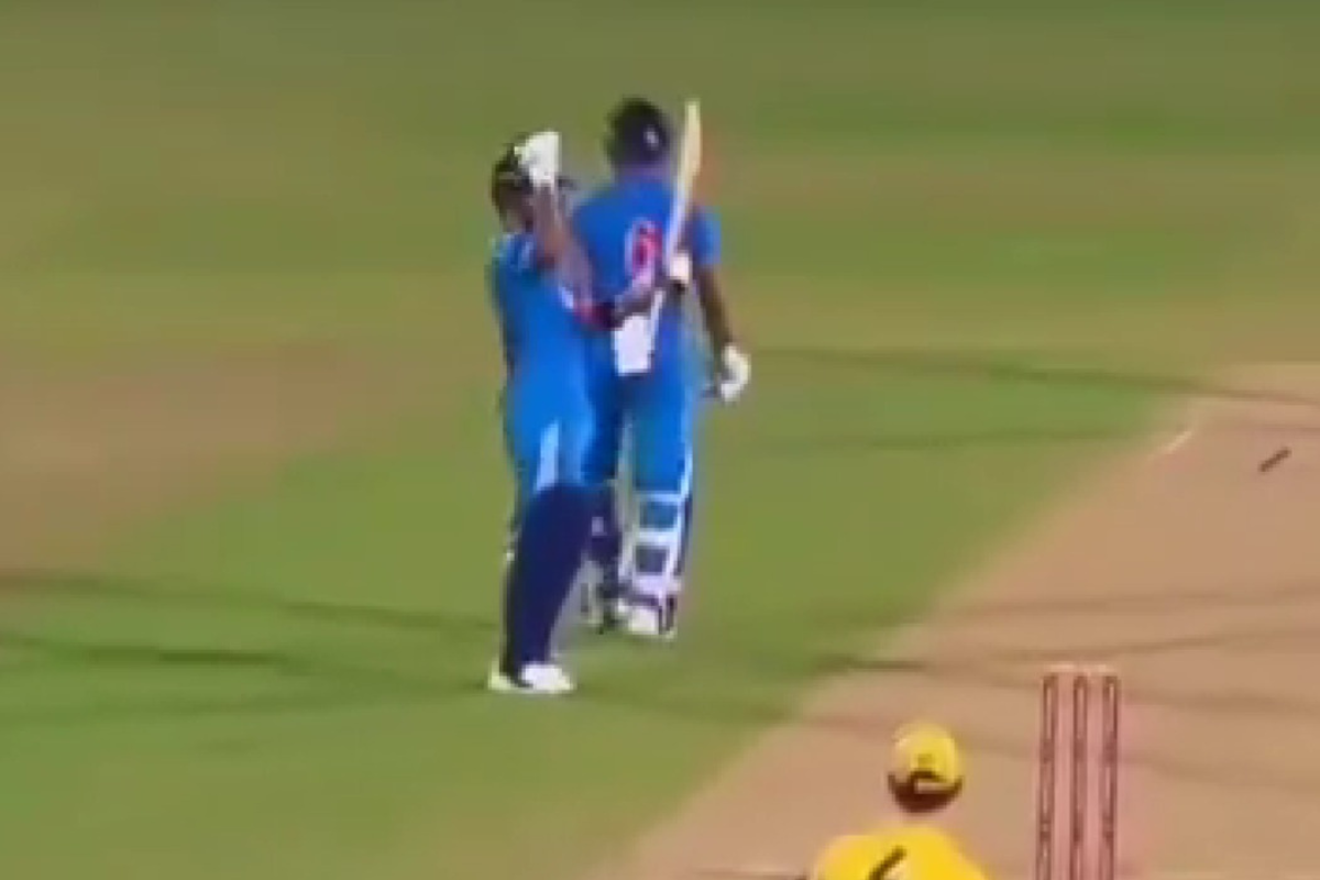 [WATCH] Riyan Parag Does Iconic ‘Above Them’ Celebration After Third Successive Half-Century vs Australia A.