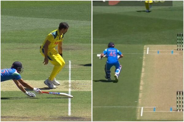 [WATCH] Rohit Sharma Flaunts Fitness With Excellent Turn And Dive To Escape Direct Hit Against Australia in 2nd ODI