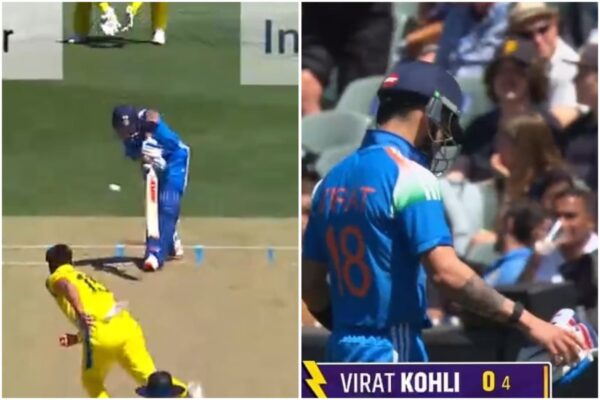 Virat Kohli Falls For Second Straight Duck As Xavier Bartlett Traps Him LBW In Adelaide ODI [WATCH]