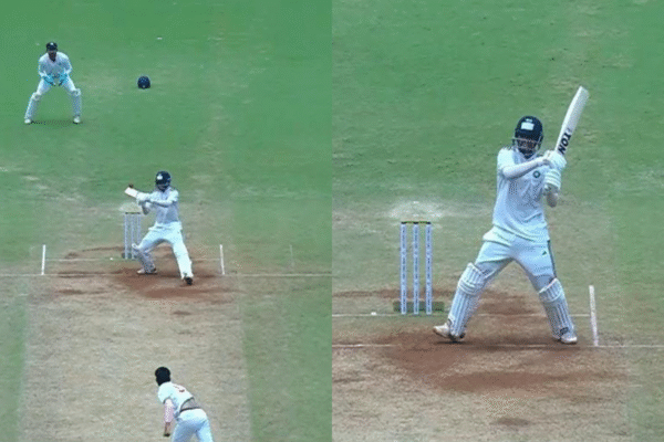 Yash Dhull Plays Audacious No-Look Upper Cut, Falls to Similar Shot Moments Later in Irani Cup 2025 [WATCH].