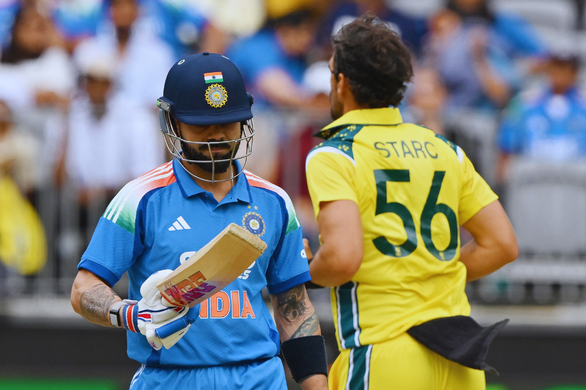 virat kohli duck mitchell starc aus vs ind 1st odi