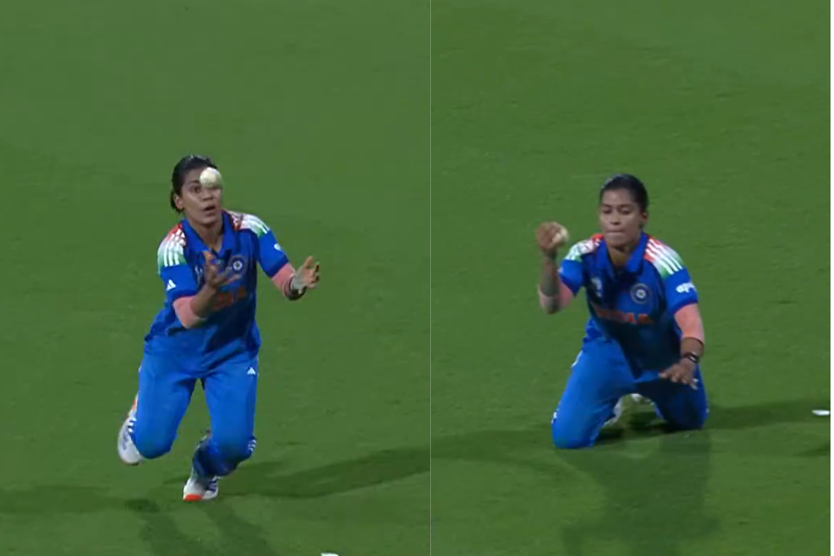 Amanjot Kaur Pulls Off Brilliant Juggling Catch To Dismiss Centurion Laura Wolvaardt in SA W vs IND W Women's World Cup 2025 Final [WATCH]