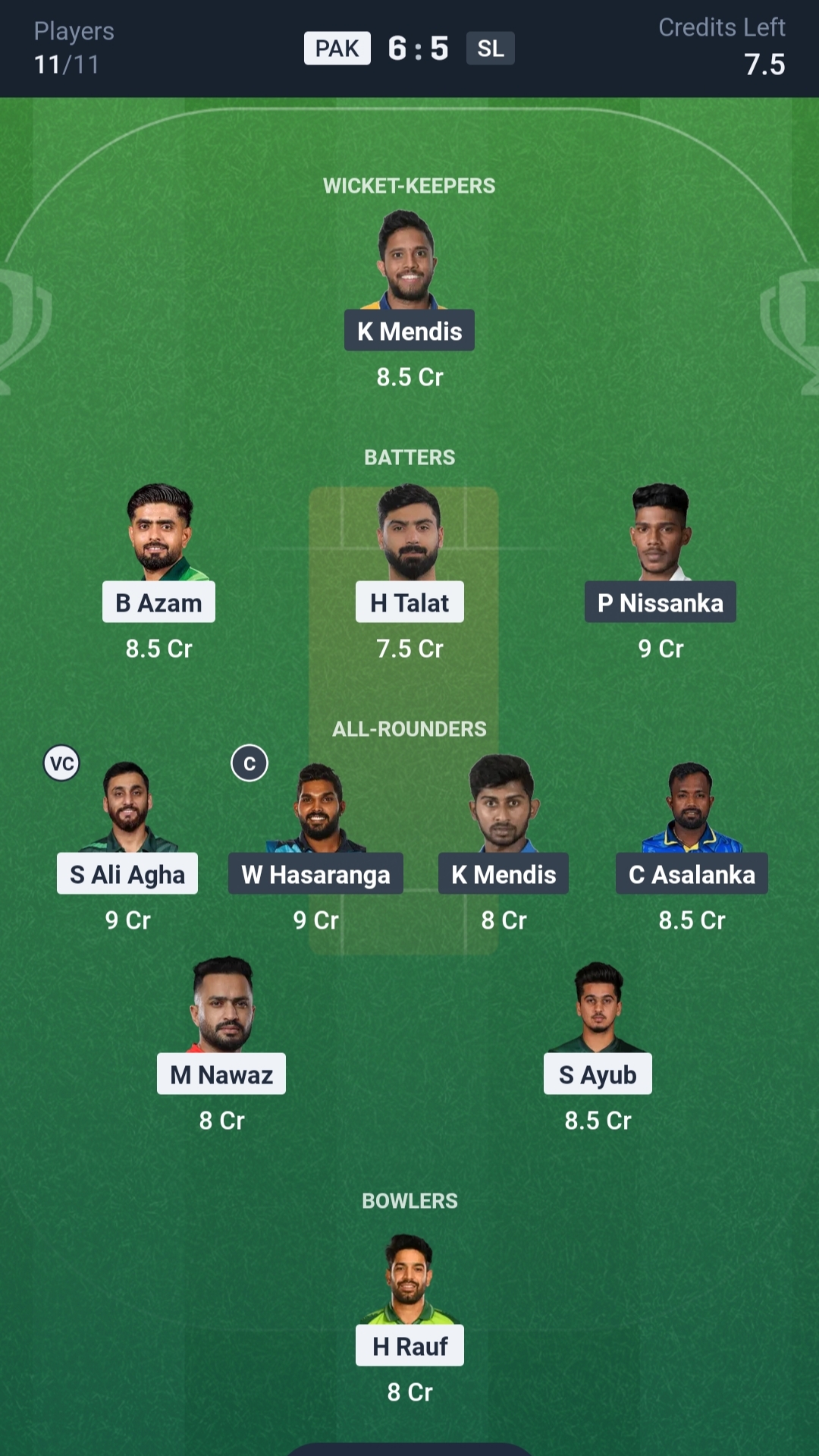 PAK vs SL Dream11 Prediction Today 2nd ODI Playing XI