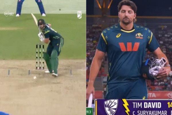 Revenge for 122m Six With 122kph Bouncer: Shivam Dube Outsmarts Tim David in AUS vs IND 4th T20I [WATCH]