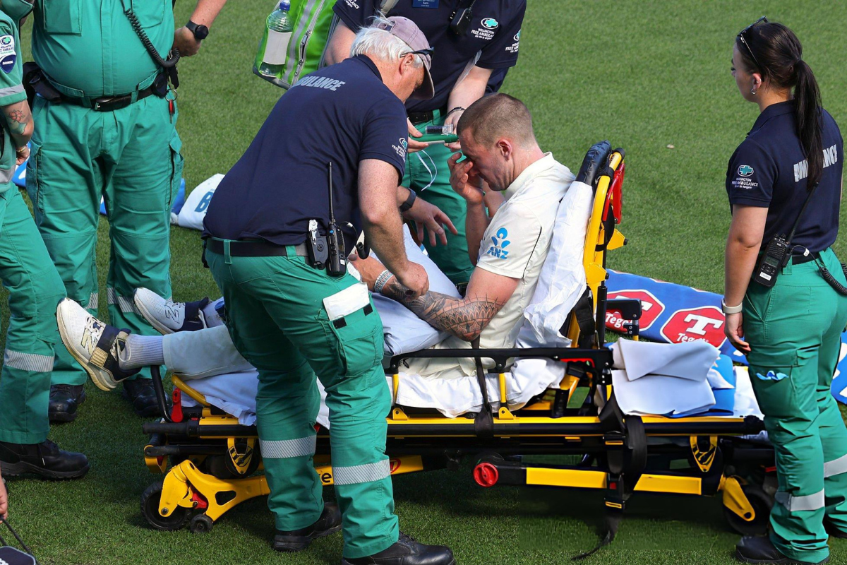 Blair Tickner Injury New Zealand Pacer Stretchered Off, Doubtful for Remainder of West Indies Series.