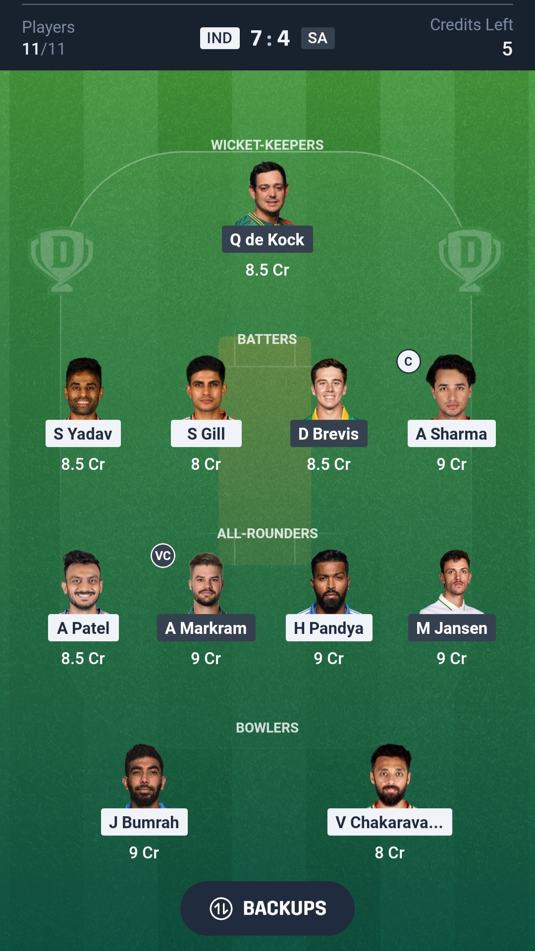 IND vs SA Dream11 Prediction Today 1st T20I Playing XI