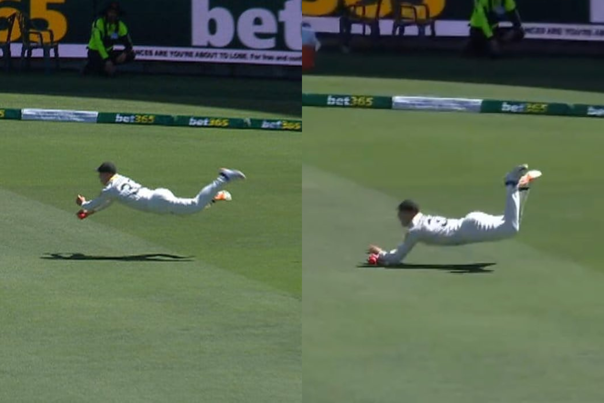 Marnus Labuschagne Takes Sensational Diving Catch With One Hand Inches Above the Ground in 2nd Ashes 2025 Test [WATCH].