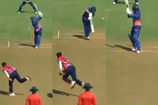 Nitish Kumar Reddy Claims a Hattrick in SMAT 2025, Removes Rajat Patidar for a Golden Duck [WATCH]