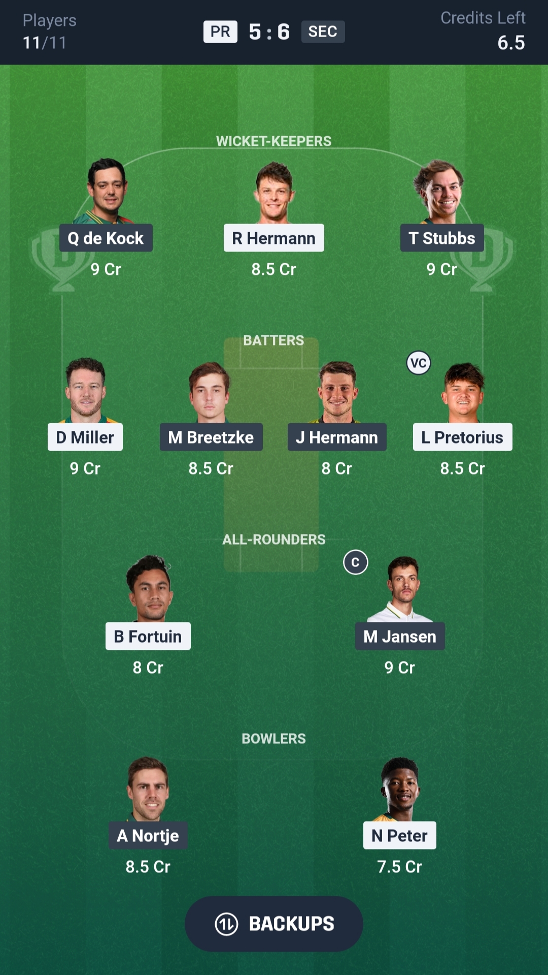 PR vs SEC Dream11 Prediction Today SA20 2026 Match 3 Playing XI