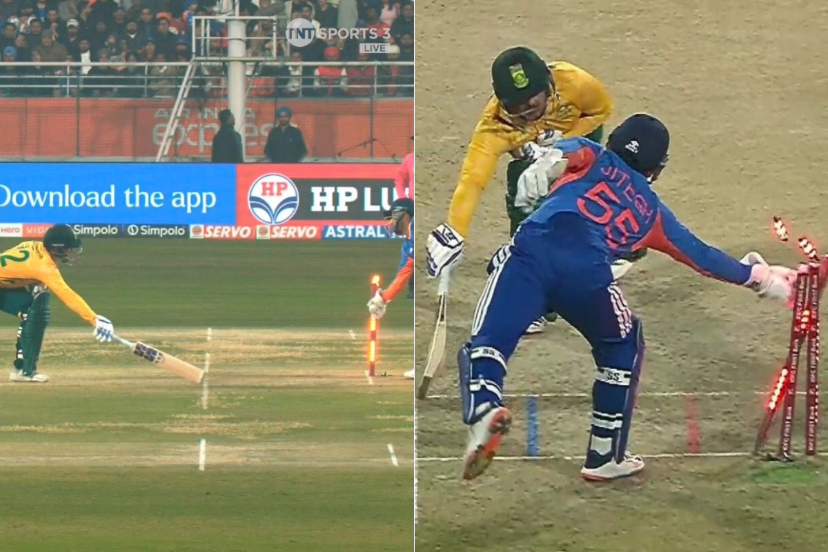 Quick Hands From Jitesh Sharma to Send Back Quinton De Kock on 90 in IND vs SA 2nd T20I [WATCH]