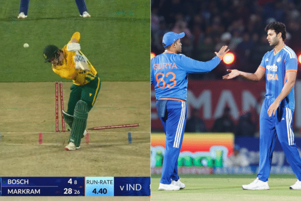 Shivam Dube Outfoxes Corbin Bosch With Wobble-Seam Delivery To Rattle His Stumps in IND vs SA 3rd T20I [WATCH]