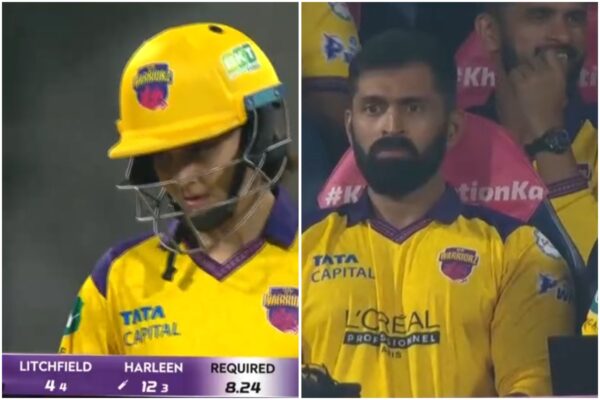 After Being Retired Out Previous Game, Harleen Deol Slams Three Successive Fours to Start Innings vs Mumbai Indians [WATCH]