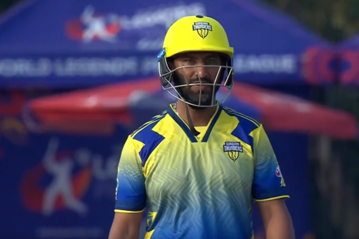Cheteshwar Pujara Turns Aggressor With a Blistering 99 in World Legends Pro T20 2026.