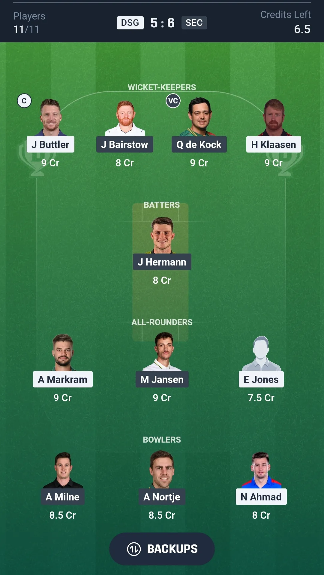 DSG vs SEC Dream11 Prediction Today SA20 2026 Match 18 Playing XI
