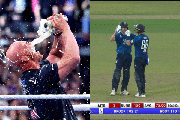 Harry Brook Recreates WWE Superstar Stone Cold Steve Austin’s Iconic ‘Beer Bash’ After Century in SL vs ENG 3rd ODI [WATCH]