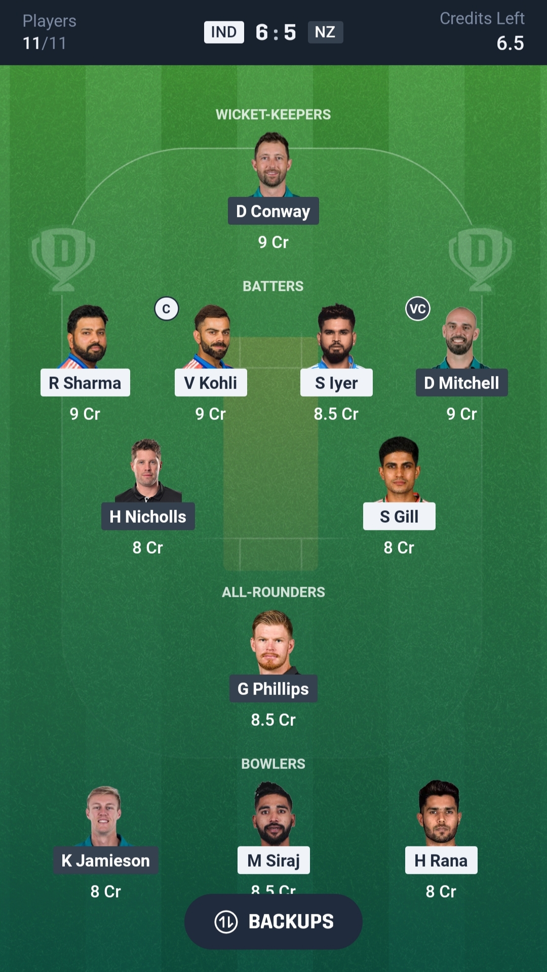 IND vs NZ Dream11 Prediction Today 2nd ODI Playing XI
