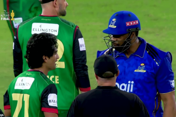 Naseem Shah and Kieron Pollard Involved in Heated Exchange in ILT20 202526 Final [WATCH].