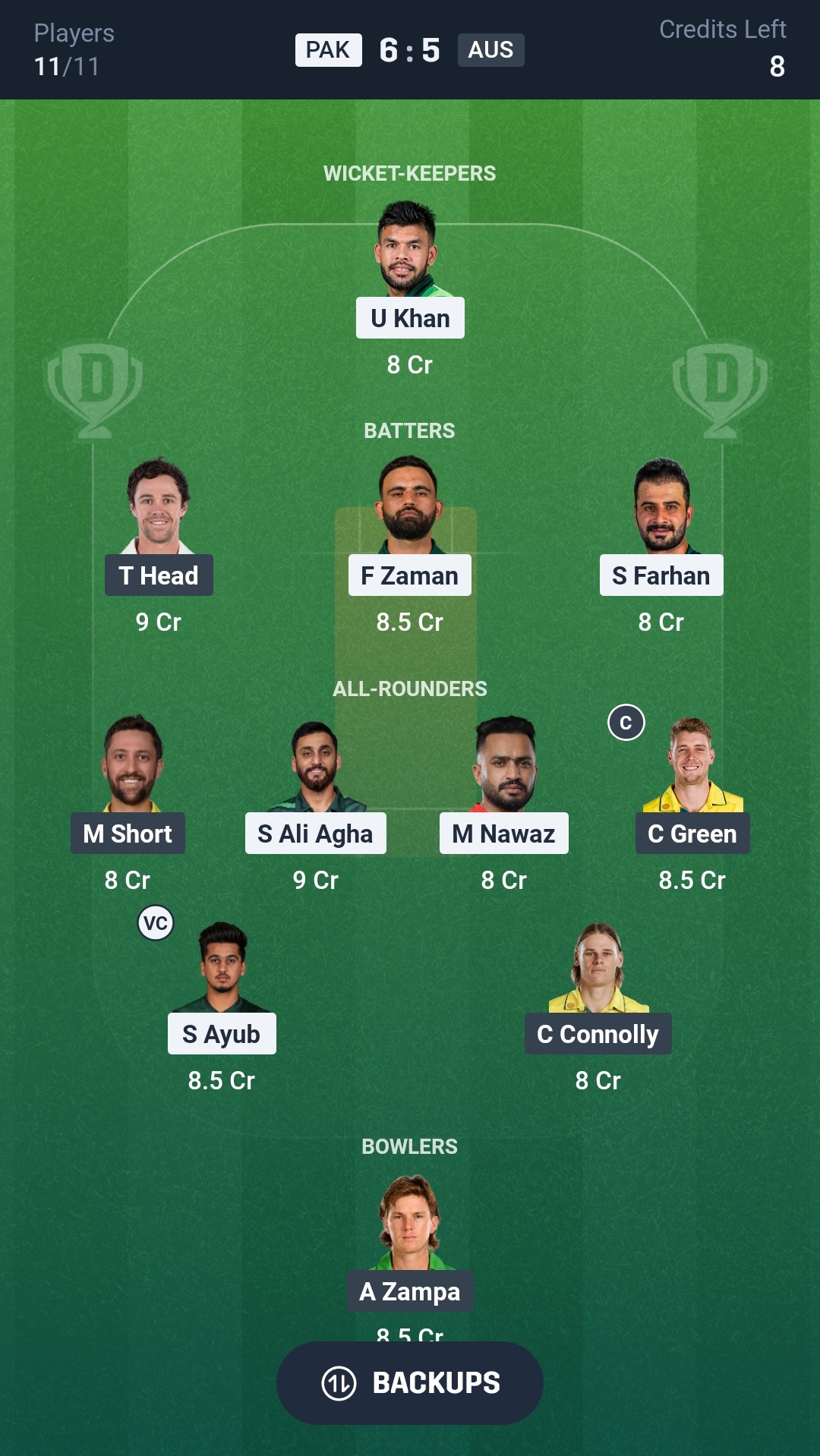 PAK vs AUS Dream11 Prediction Today 1st T20I Playing XI