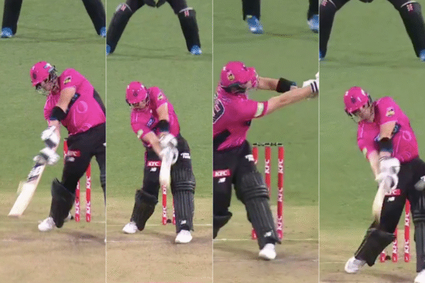 Steve Smith Goes Berserk With Four Sixes in a Row, Slams Biggest Over in Big Bash League History
