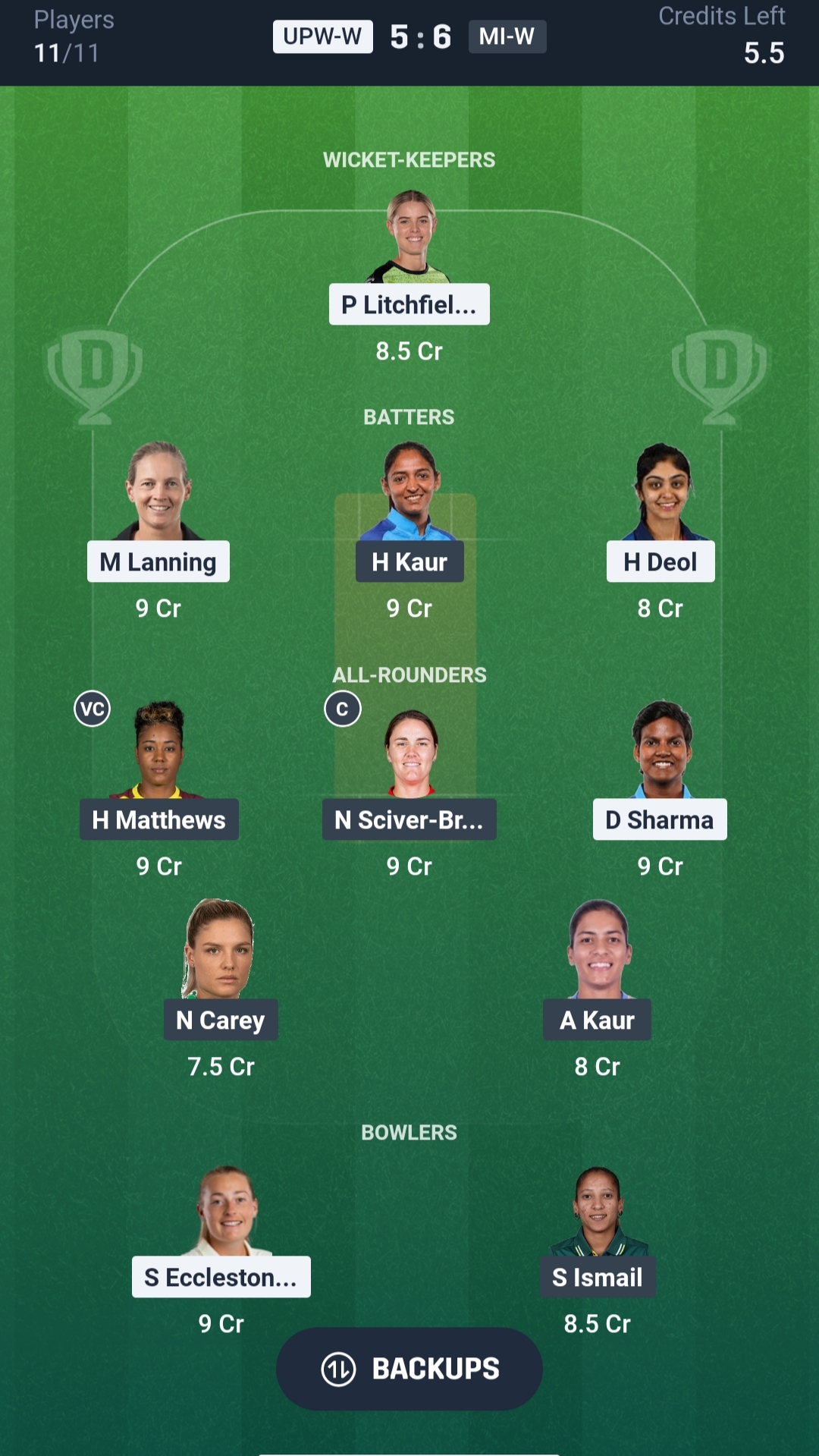 UPW W vs MI W Dream11 Prediction Today WPL 2026 Match 10 Playing XI