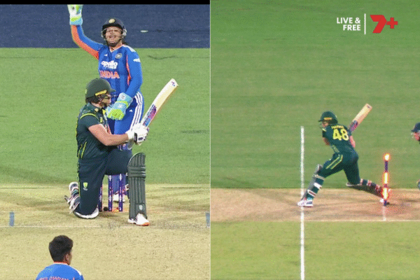 Bizarre Dismissal As RCB Star Grace Harris Slams Boundary but Gets Hit Wicket in AUSW vs INDW [WATCH]