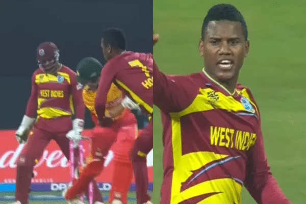 CSK IPL 2026 Signing Akeal Hosein Produces Stunning Double-wicket Maiden Over in WI vs ZIM T20 World Cup 2026 Super 8 Clash [WATCH]