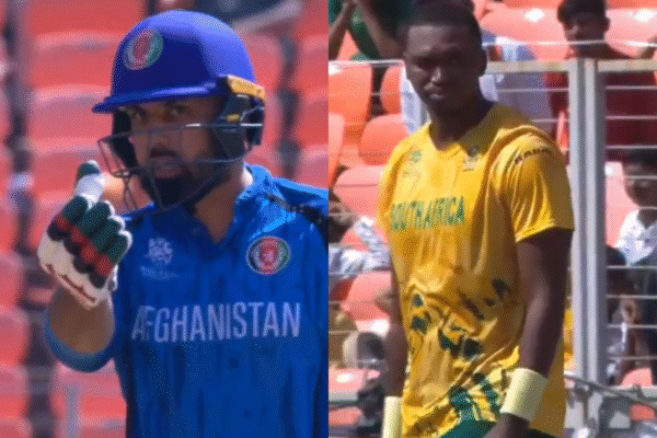 Mohammad Nabi Furious At Lungi Ngidi, Asks Him to Take Off His Wrist Bands During AFG vs SA T20 World Cup 2026 [WATCH]