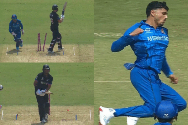 Mujeeb Ur Rahman Nearly Picks a Hat-Trick, Removes KKR Batters in Successive Deliveries in NZ vs AFG T20 World Cup 2026