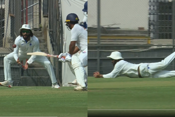 RCB Skipper Rajat Patidar Grabs a Stunning Low Catch in Ranji Trophy 2025-26 Quarter-final [WATCH]