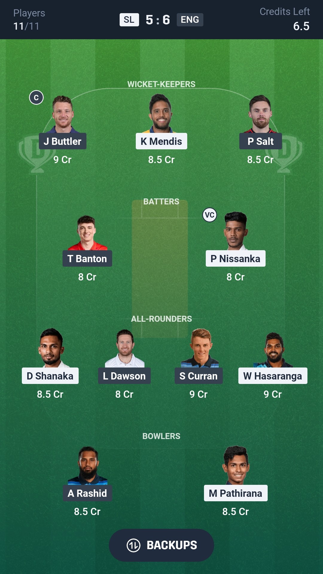 SL vs ENG Dream11 Prediction Today 2nd T20I Playing XI