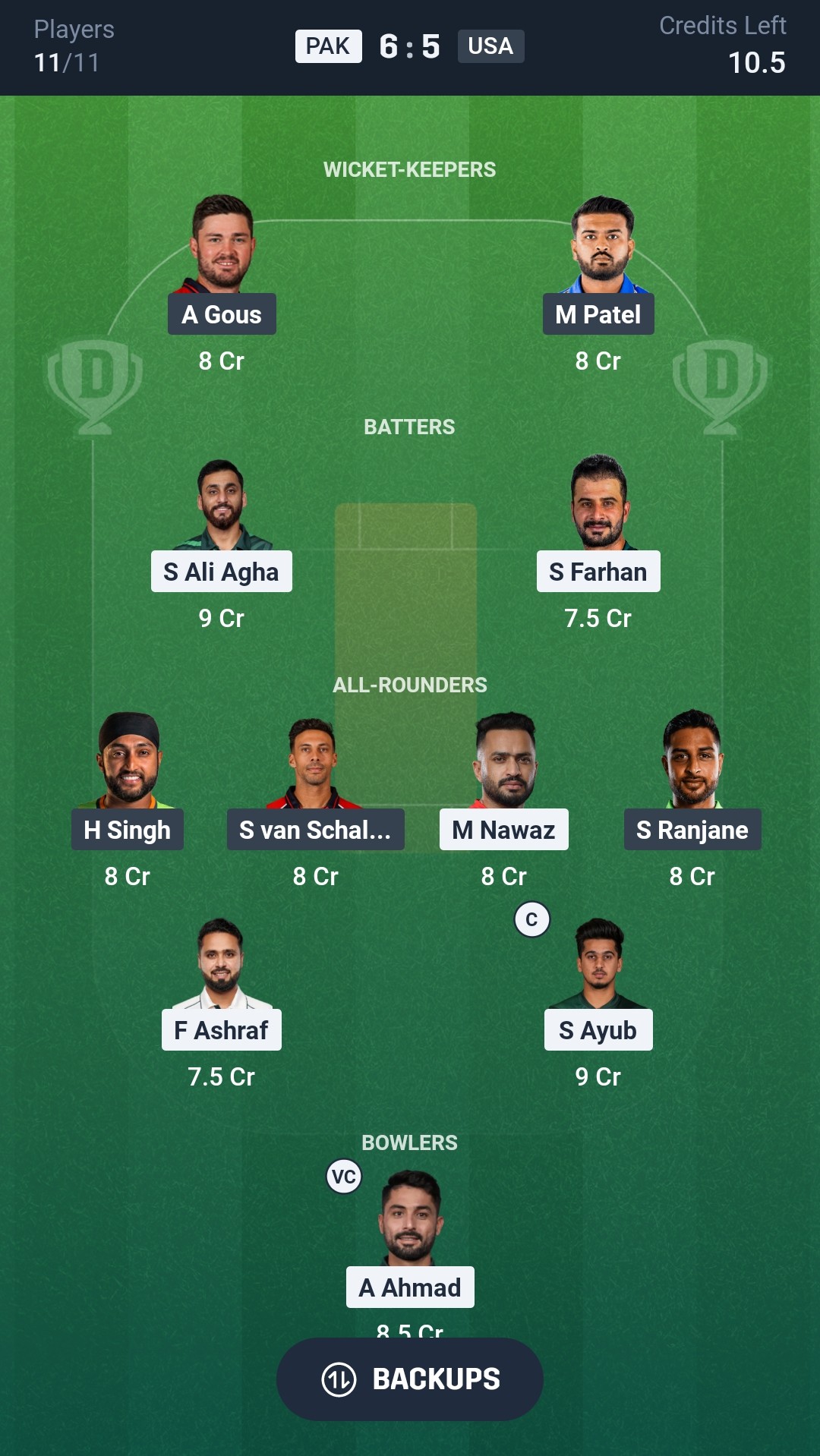 PAK vs USA Dream11 Prediction Today T20 World Cup 2026 Match 12 Playing XI