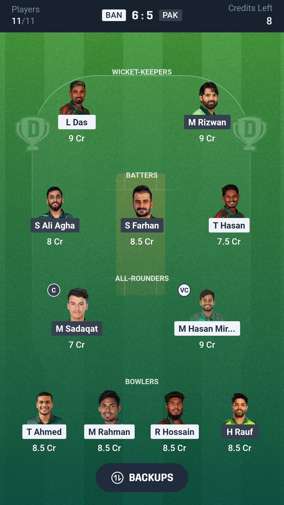 BAN vs PAK Dream11 Prediction Today 3rd ODI Playing XI